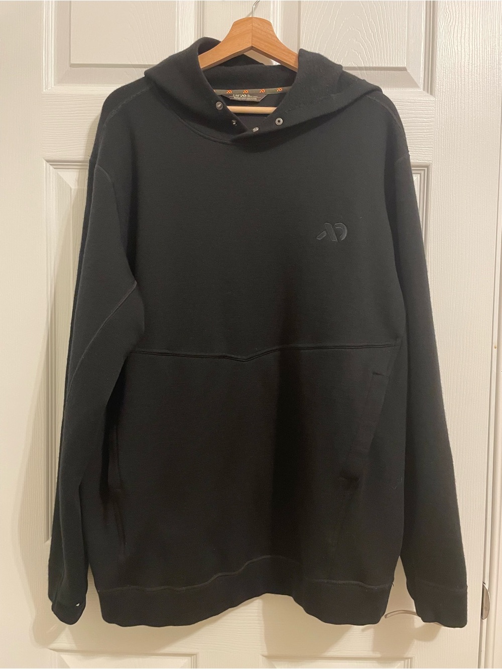 First Lite Men's XL Furnace Merino Wool Heavy Hoodie Black Hunting